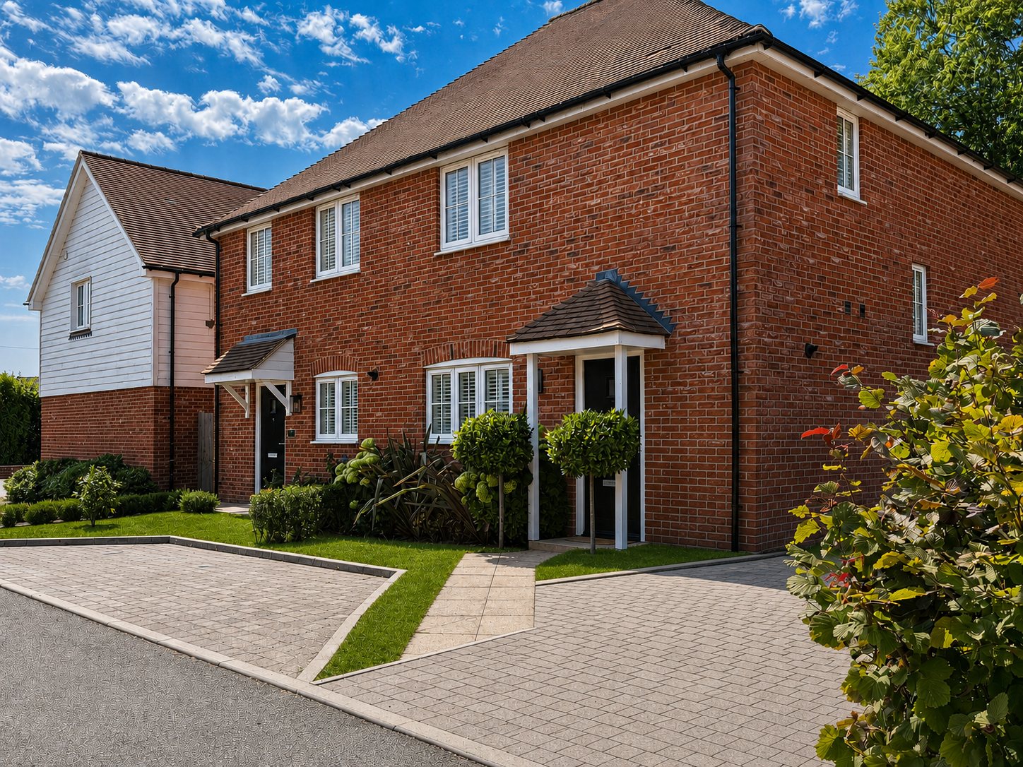 Wedgewood new homes at Vere Meadows, Benenden — street view